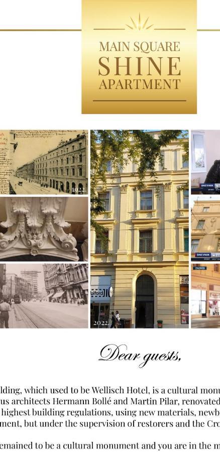 Luxurios And Historic Apartment "Shine" - Right On The Main Square Zagreb Luaran gambar